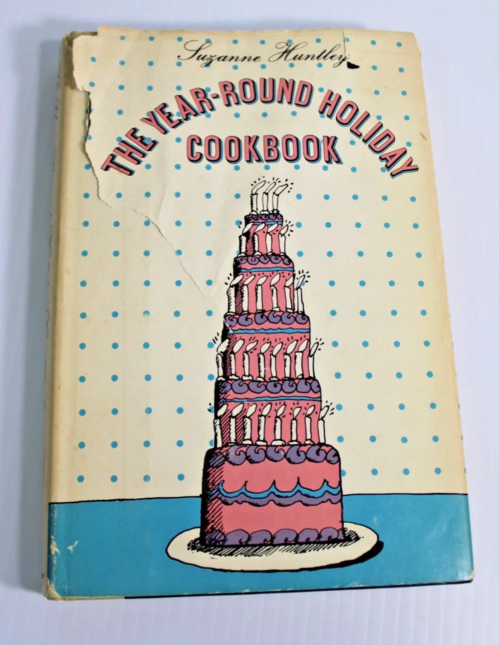 Vintage 1969 The Year-Round Holiday Cookbook Suzanne Huntley Milton Glaser Art